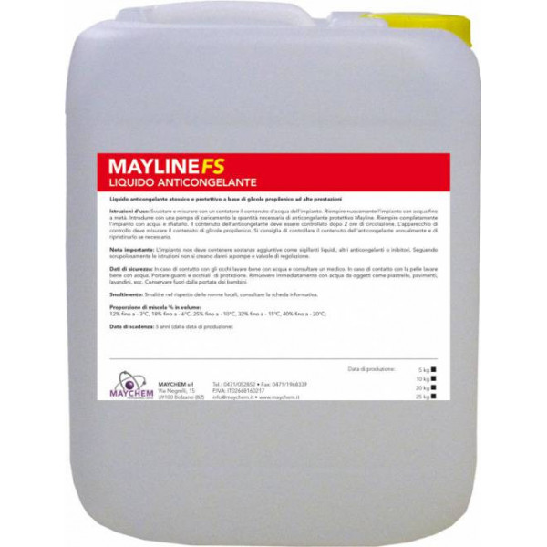 MAYLINE FS - ANTICONGELANTE PROPILENICO - (tanica 10 lt.) - PRODOTTI  CHIMICI Varie