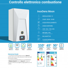 CALDAIA A CONDENSAZIONE SAVIO INOXDENS MOON 25S - APPARECCHI A GAS & ACCESSORI SAVIO